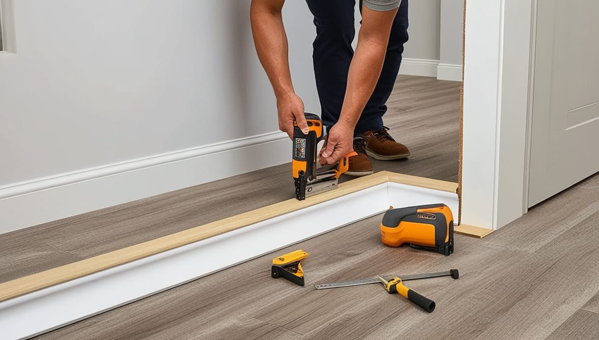 Súng bắn đinh cho thi công sàn gỗ công nghiệp Súng bắn đinh cho thi công sàn gỗ công nghiệp