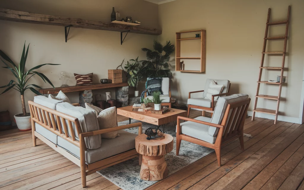 Trang trí nội thất ấn tượng với sàn gỗ: Biến không gian sống thành tuyệt tác 7 Phong cách rustic