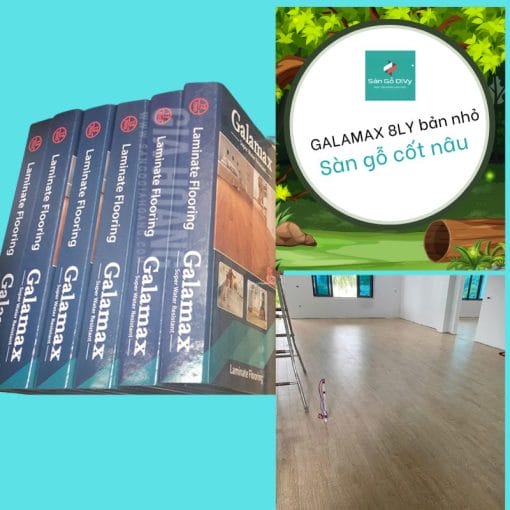 Sàn Gỗ Galamax 8 ly bản nhỏ