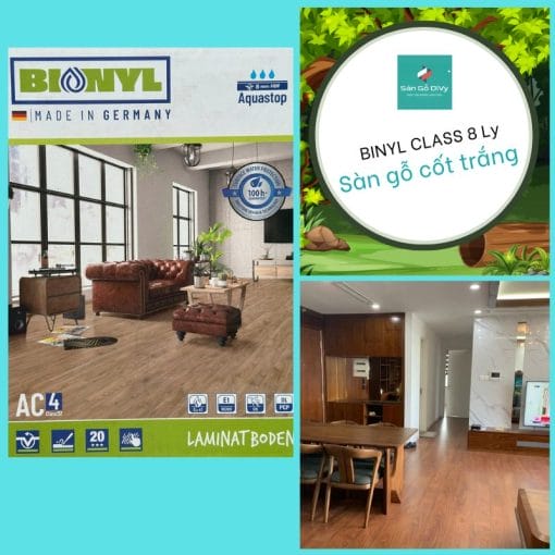 Sàn Gỗ BinylClass dày 8 ly nhập khẩu Đức