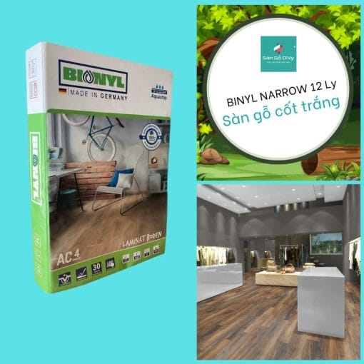 Sàn Gỗ BinylNarrow dày 12 ly nhập khẩu Đức