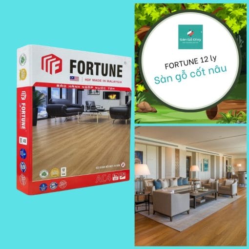 Sàn Gỗ Fortune dày 12 ly