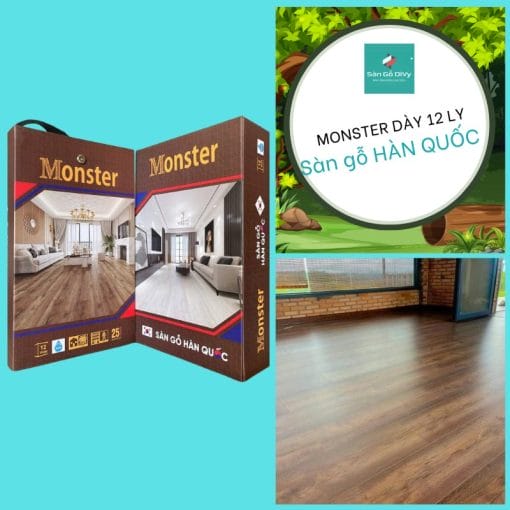 Sàn Gỗ Monster dày 12 ly Hàn Quốc