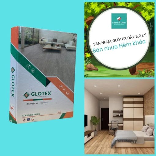 SÀN NHỰA DÁN GLOTEX DÀY 3,2 LY