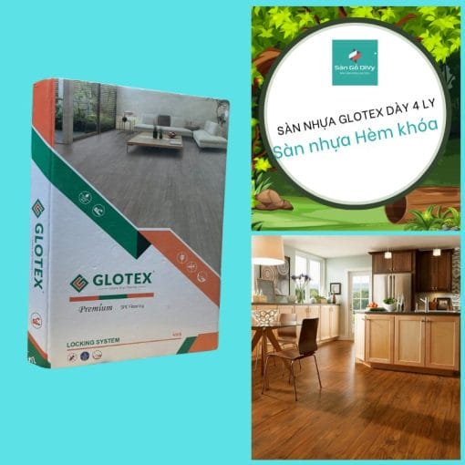 Sàn nhựa Glotex dày 4 ly