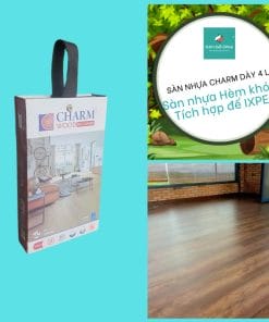 Sàn nhựa Charm SPC dày 4 ly sẵn đế IXPE
