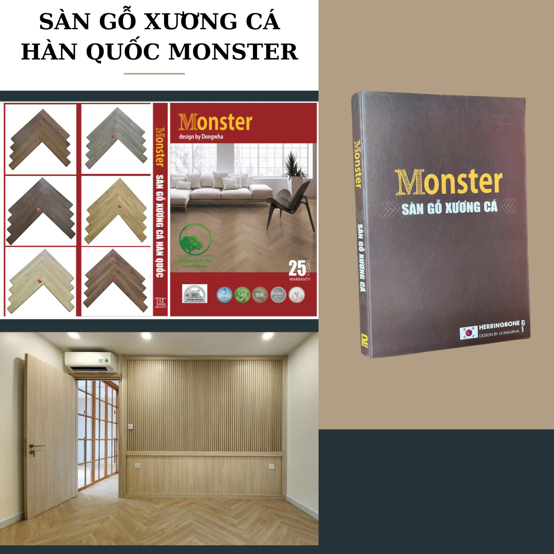 Sàn gỗ xương cá Monster Sàn gỗ xương cá Monster