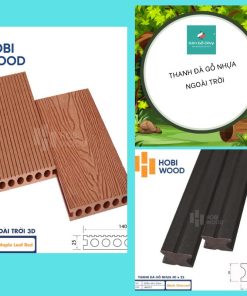 Thanh đà gỗ nhựa ngoài trời