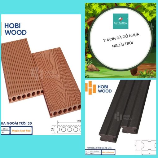 Thanh đà gỗ nhựa ngoài trời