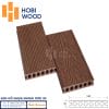 SÀN GỖ NHỰA NGOÀI TRỜI HOBIWOOD - 6 LỖ TRÒN 8 oak brown 1