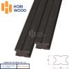 THANH ĐÀ GỖ NHỰA NGOÀI TRỜI 3 thanh da go nhua ngoai troi hobiwood hb40x25 black