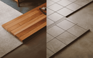 Lát sàn gỗ hay gạch cho phòng khách