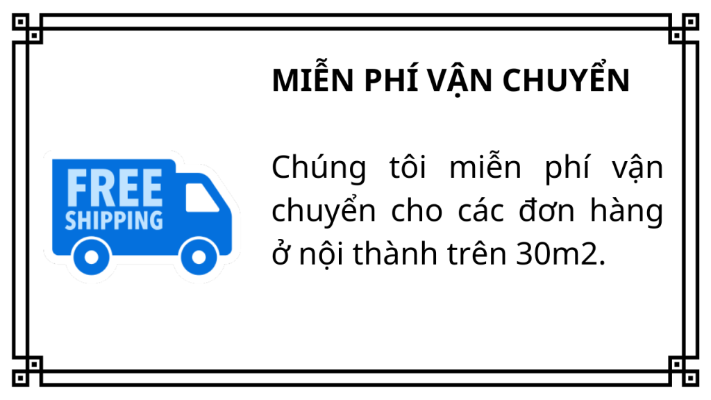 Miễn phí vận chuyển