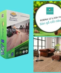 Sàn Gỗ Robina dày 12 ly bản to nhập khẩu Malaysia